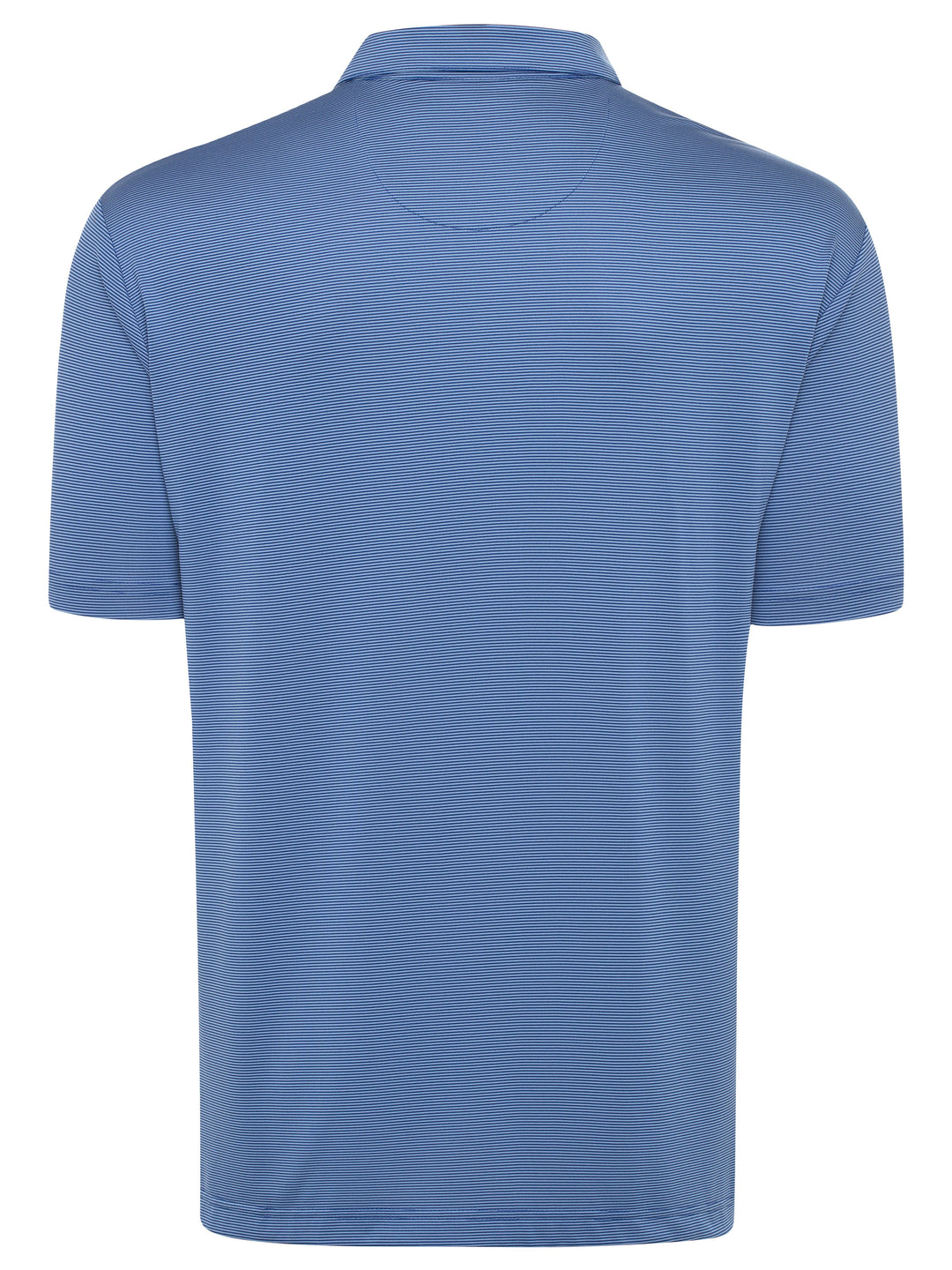 Fine Line Stripe Golf Polo (Surf The Web) 