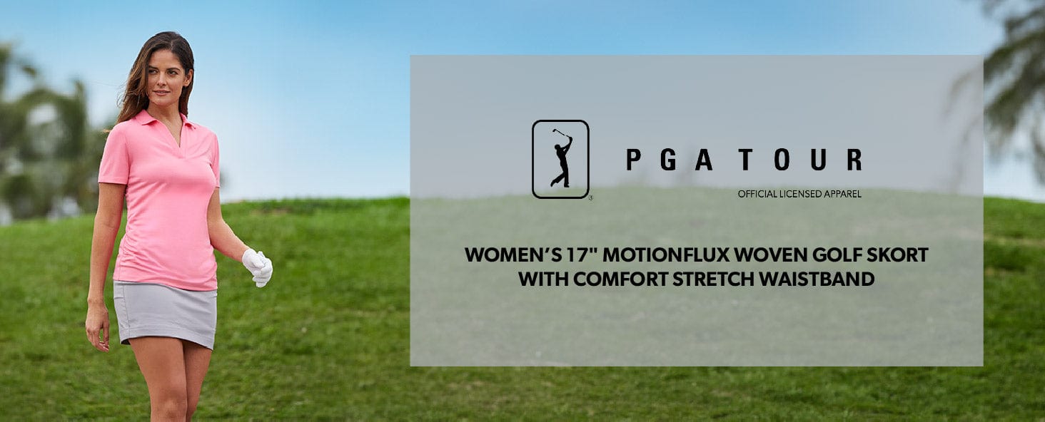 PGA TOUR Apparel | Women's 17 Stretch Woven Golf Skort