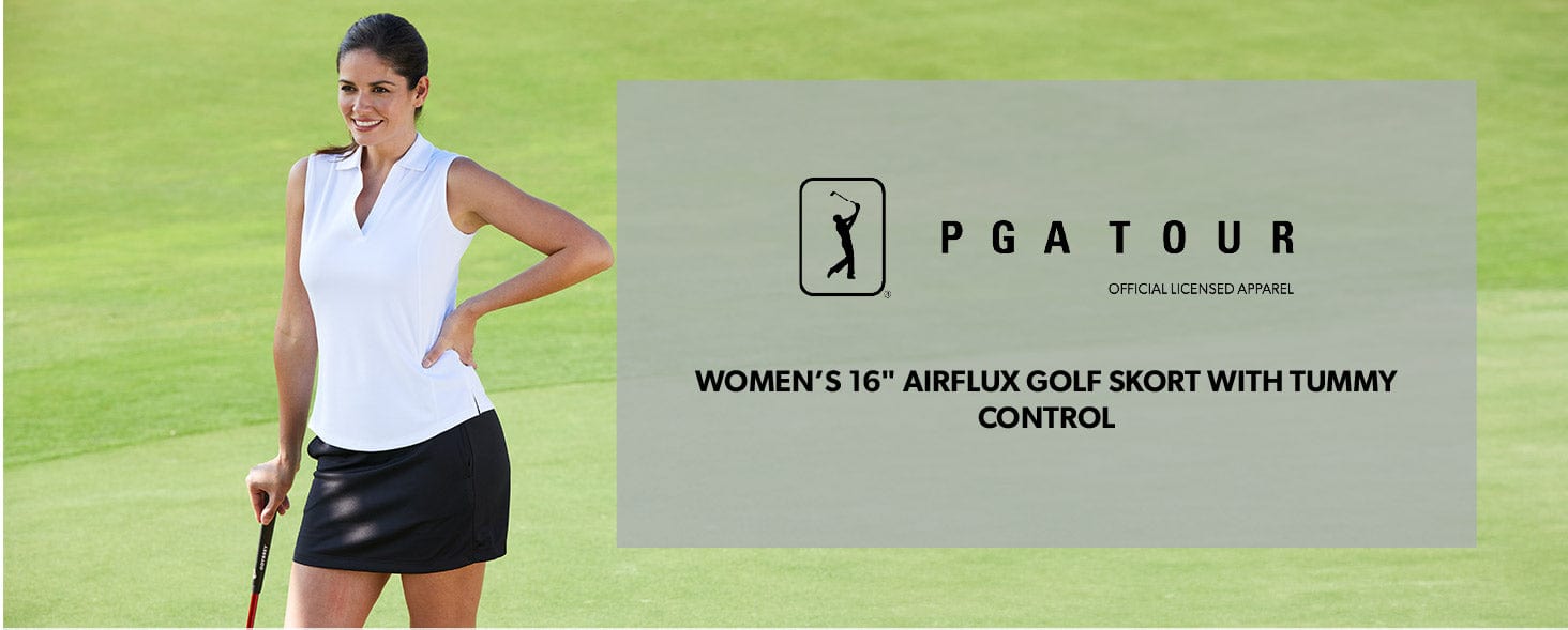 PGA TOUR Apparel | Women's 16 AirFlux™ Golf Skort With Power Mesh