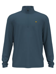 1/4 Zip Fleece Golf Pullover (Indian Teal) 