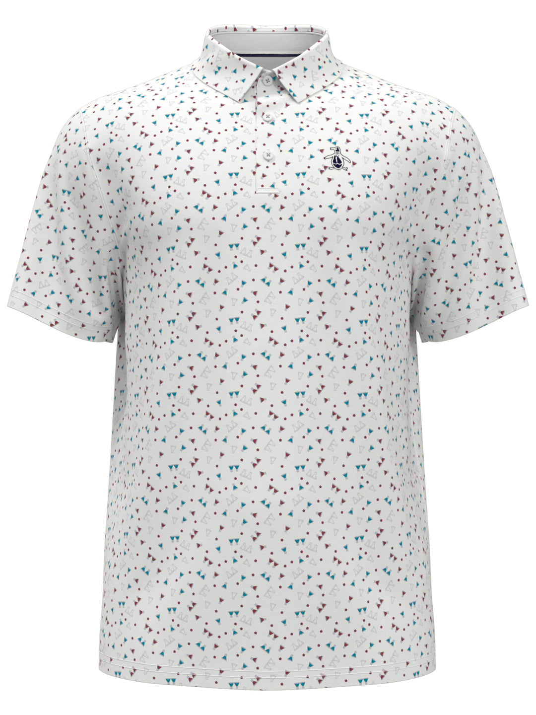 Men's 19th Hole Sake-Tini Print Golf Polo