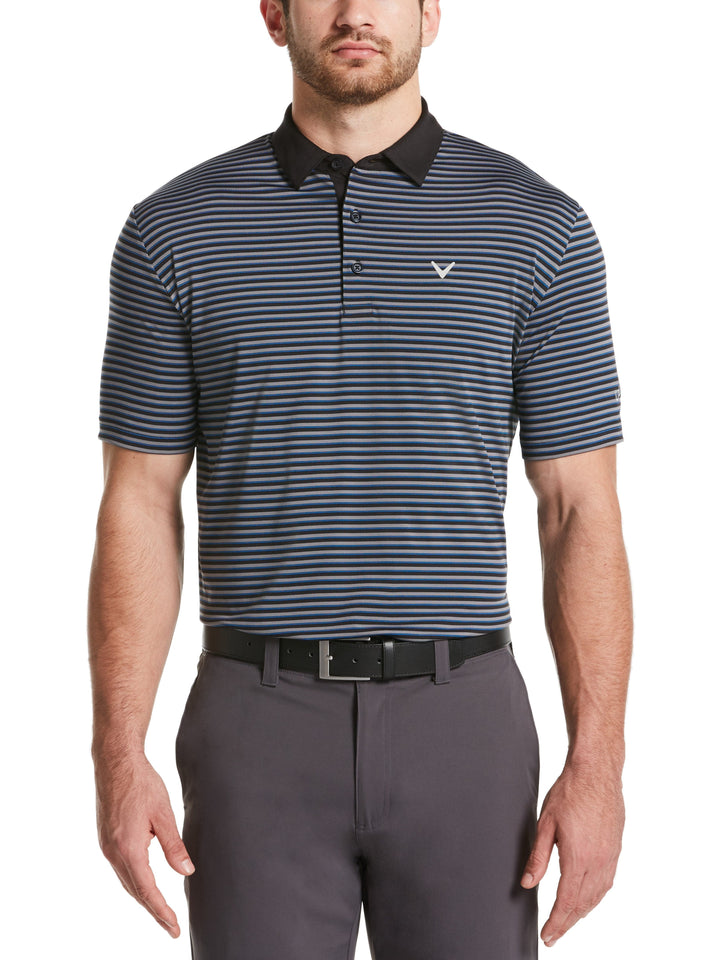 Men's 3-Color Stripe Polo