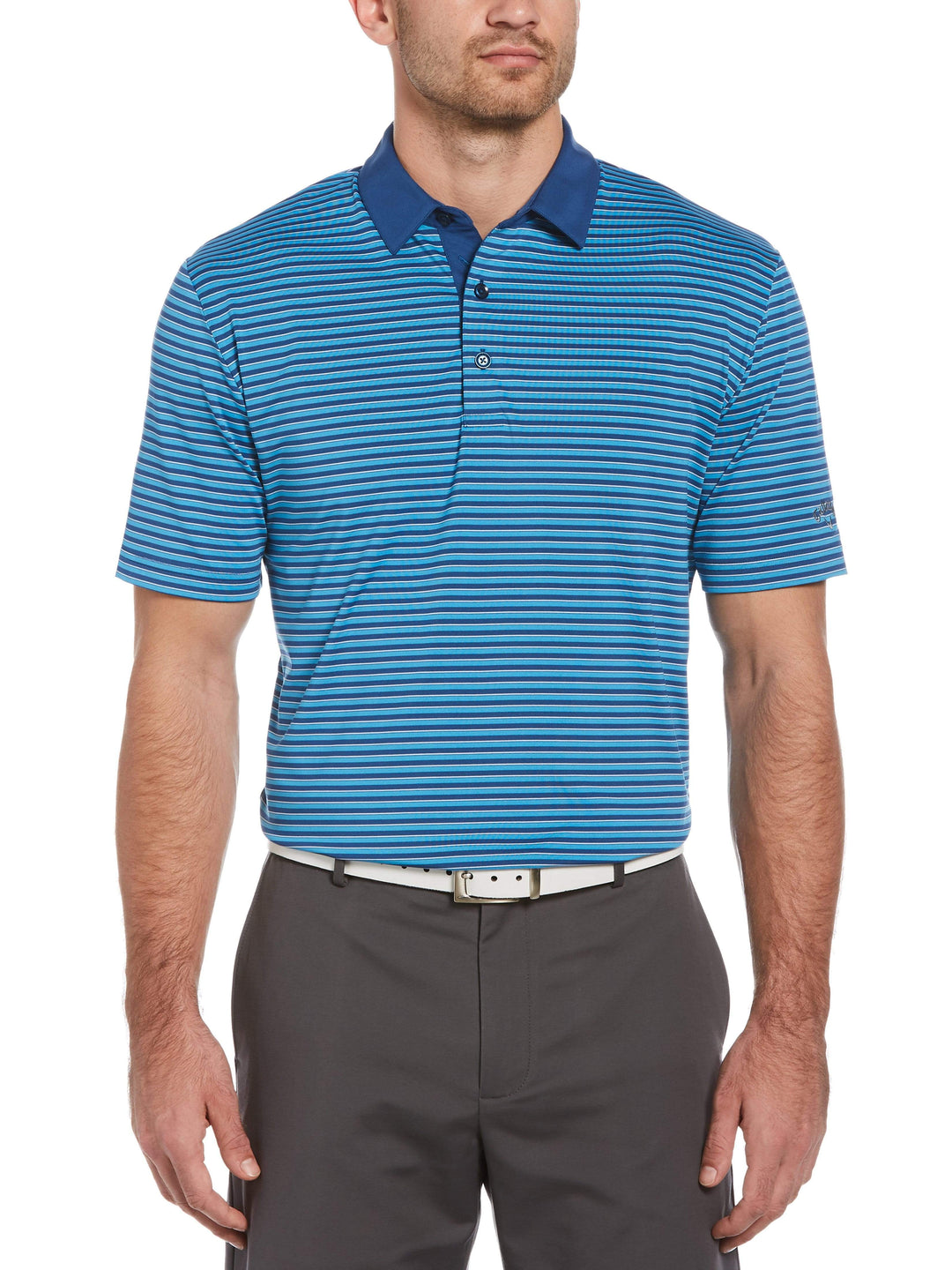 Men's 3-Color Stripe Polo