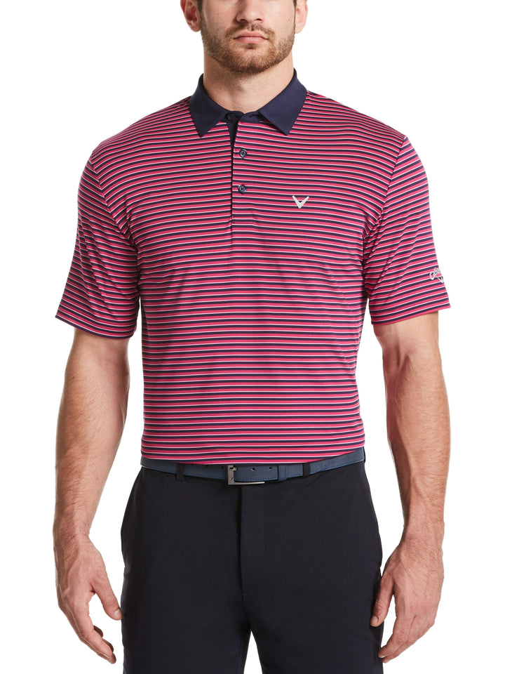Men's 3-Color Stripe Polo