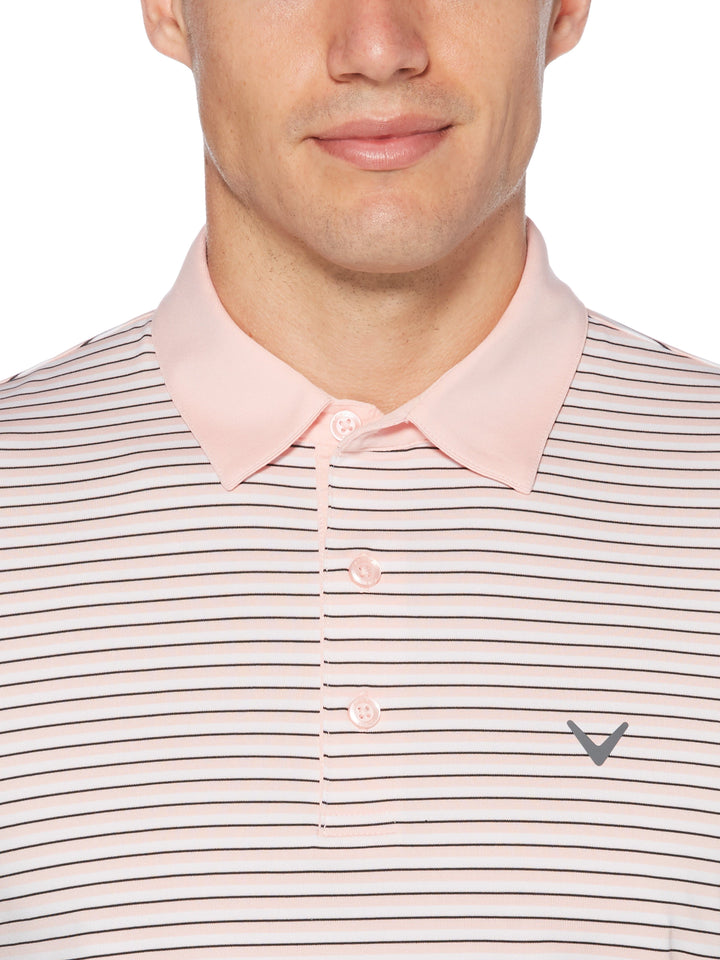 Men's 3-Color Stripe Polo