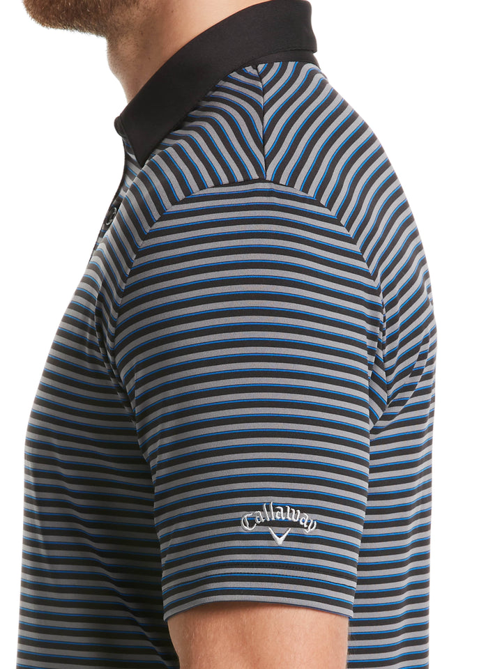 Men's 3-Color Stripe Polo