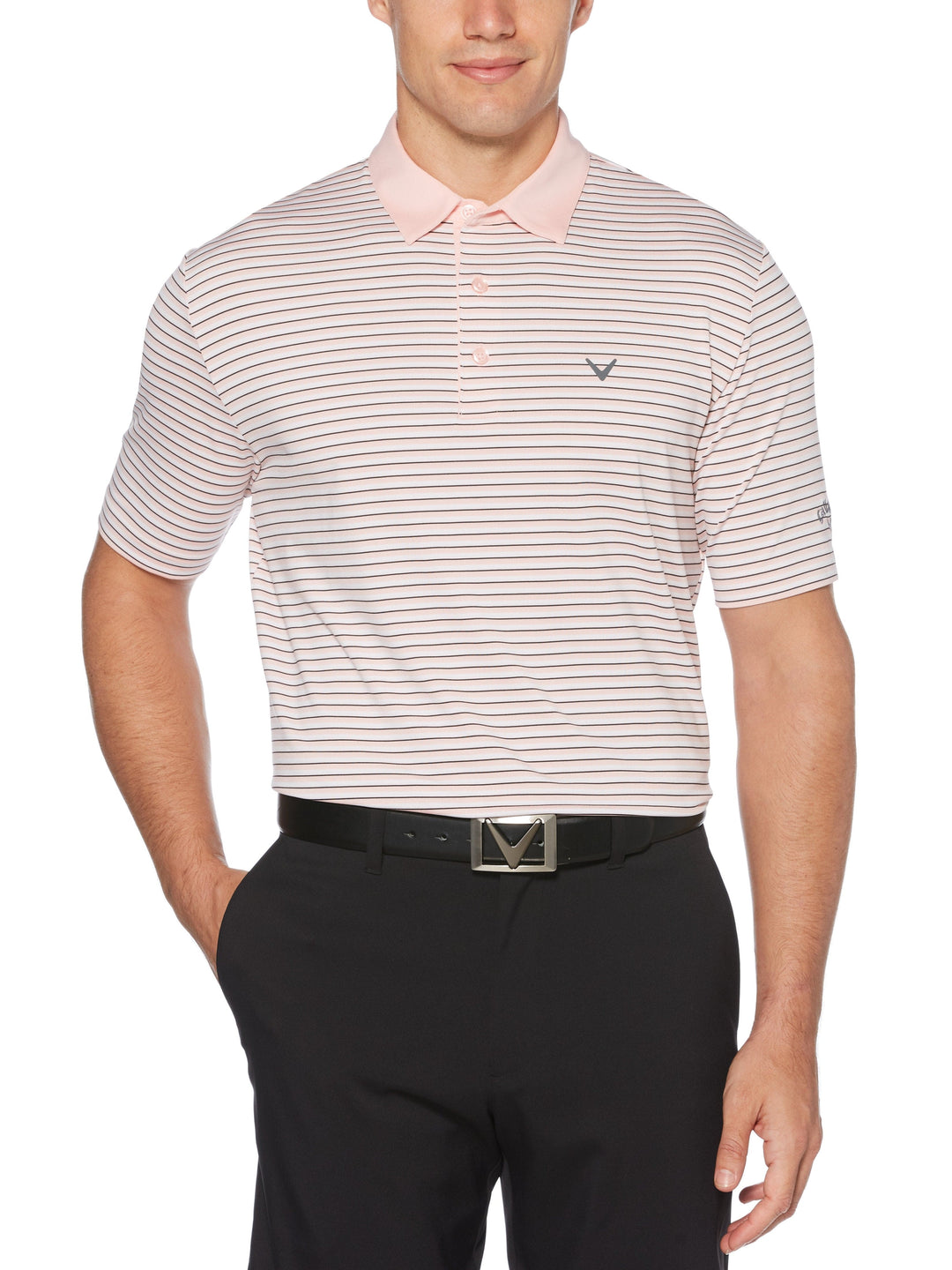 Men's 3-Color Stripe Polo