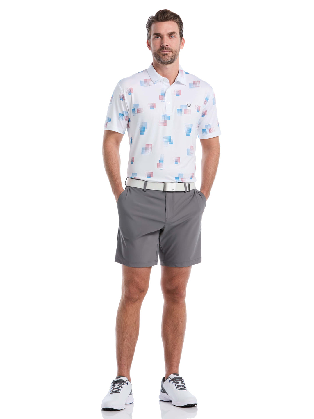 Men's 8 Essential Clubs Print Polo
