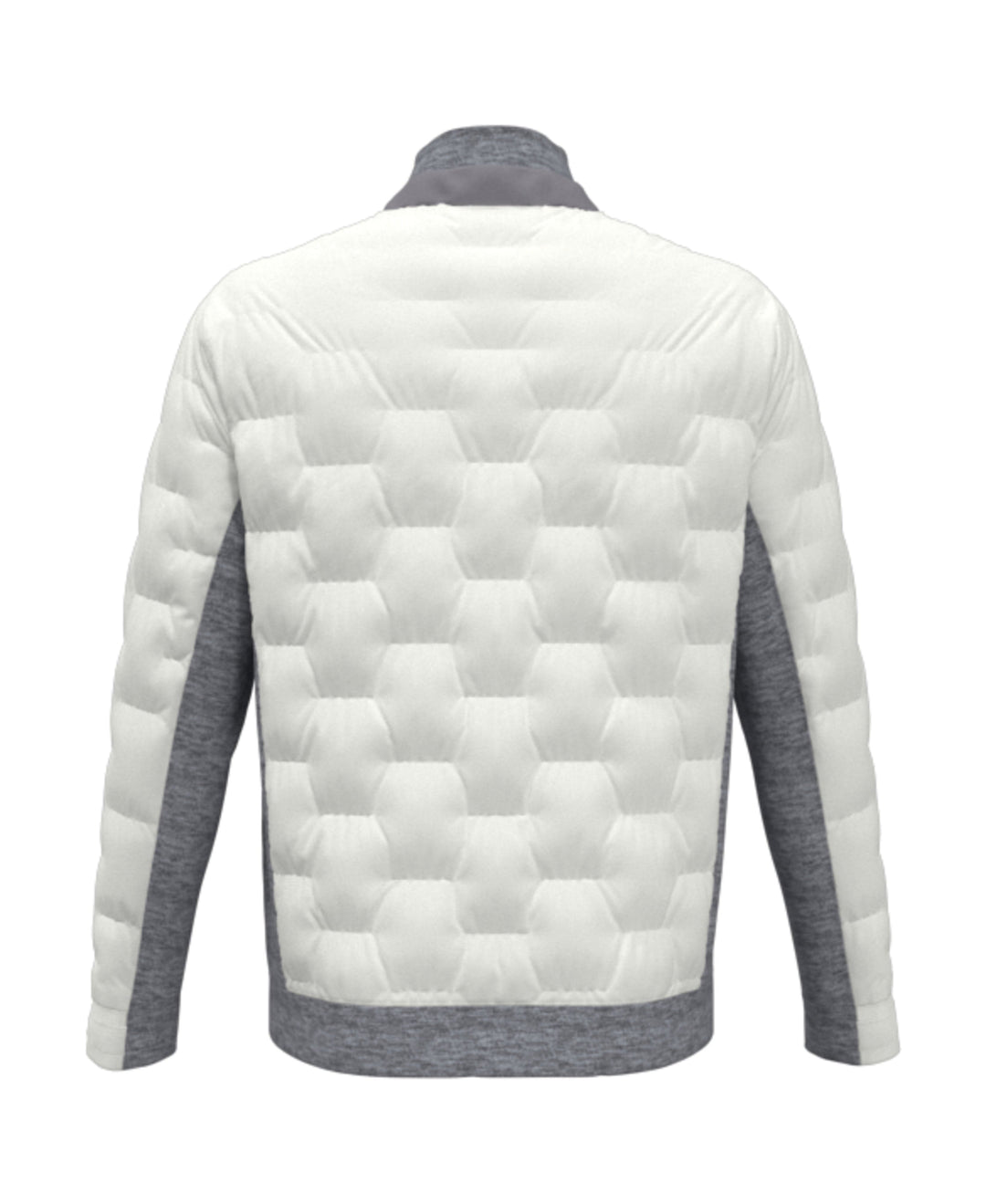 80s Mixed Media Color Blocked Golf Jacket (Quiet Gray Heather) 