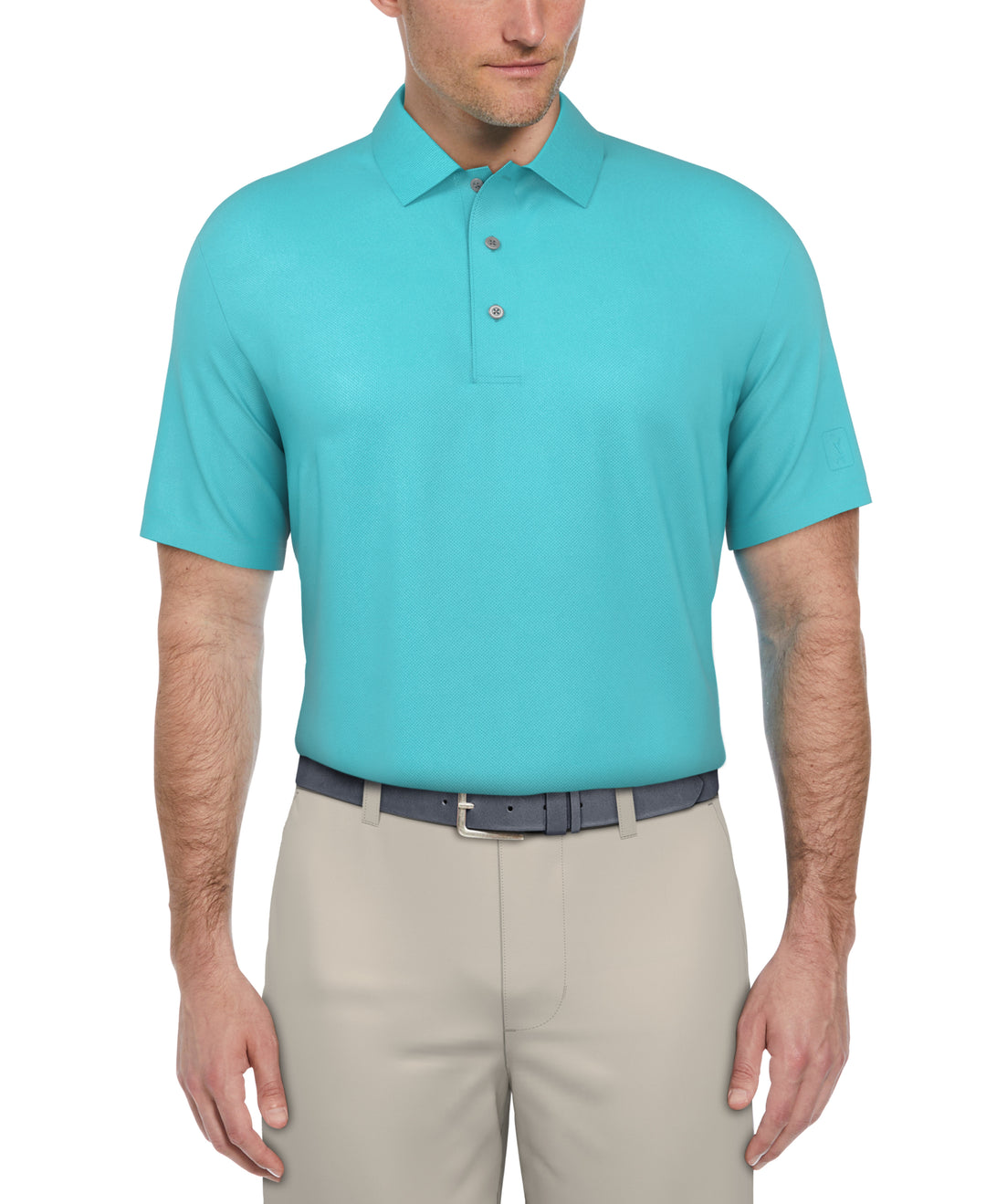 Short Sleeve AIRFLUX SOLID MESH POLO (Blue Curacao) 