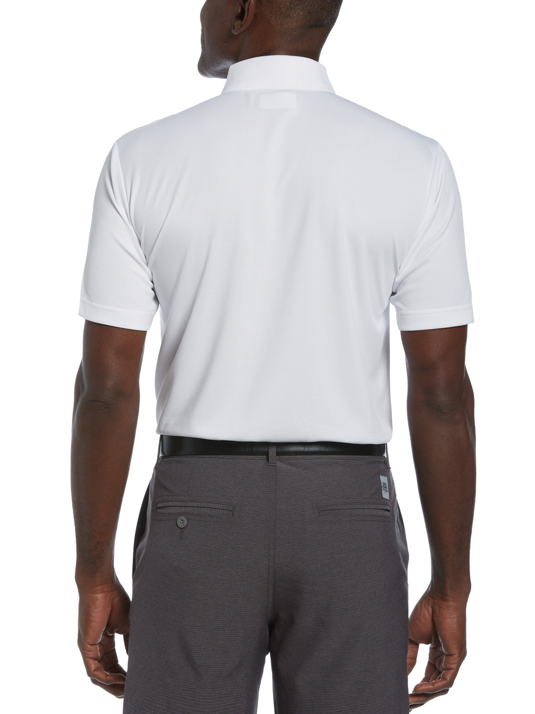 AirFlux™ Solid Mesh Short Sleeve Golf Polo Shirt (Bright White) 