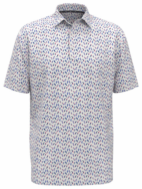 Men's All Over Birdie Print Polo