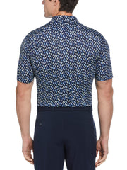 Mens All Over Birdie Print Polo (Peacoat/Regatta) 