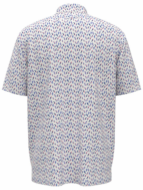 Men's All Over Birdie Print Polo