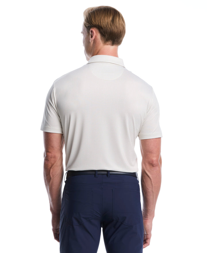 All Over Chev Foulard Print Golf Polo (Fields Of Rye) 
