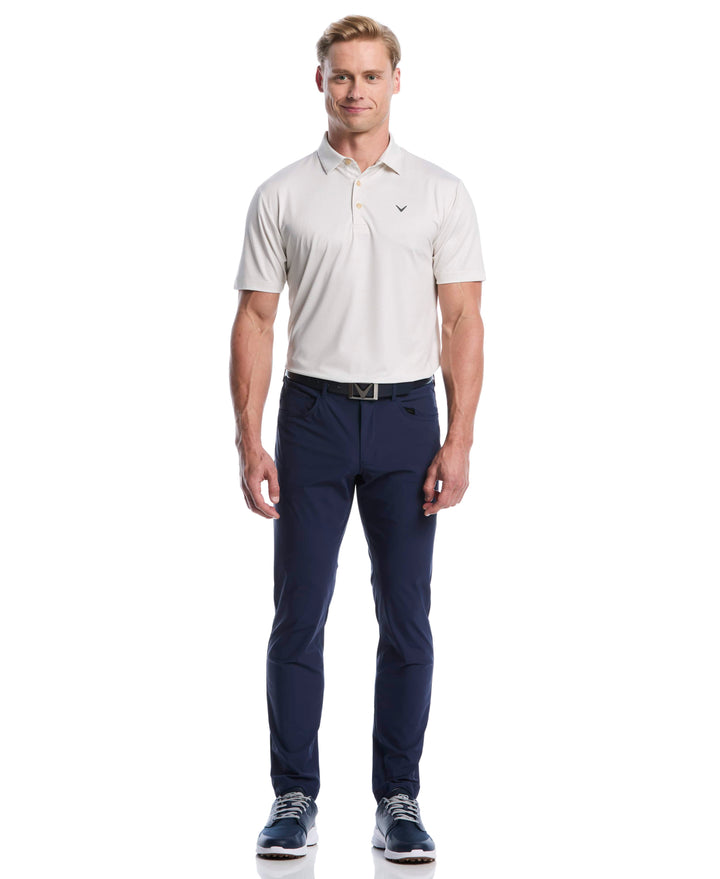 All Over Chev Foulard Print Golf Polo (Fields Of Rye) 