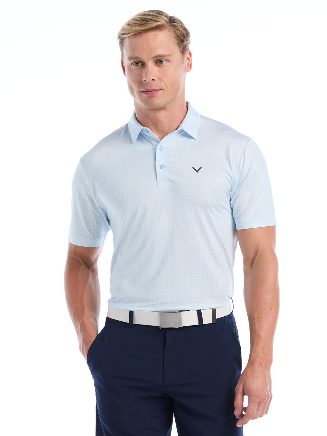 Men's All Over Chev Foulard Print Polo