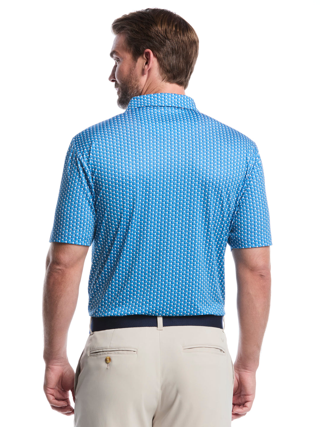 Men's All Over Chevron Geo Polo