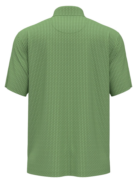 All-Over Pete Print Golf Polo Shirt (Jade Green) 