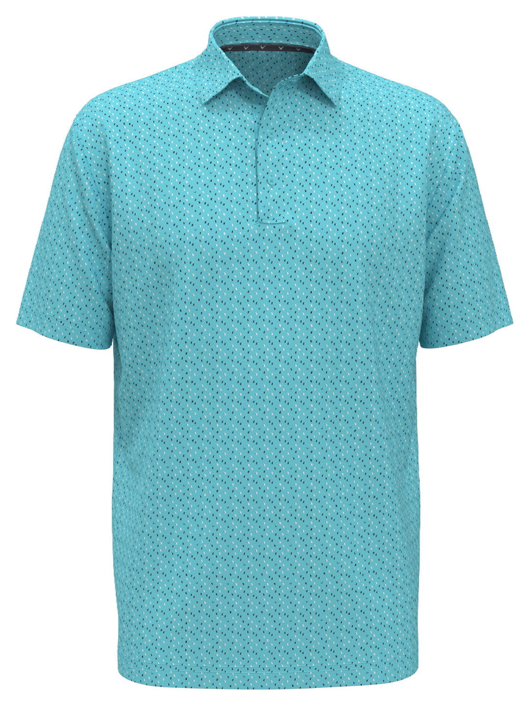 Men's All-Over Score Card Print Golf Polo