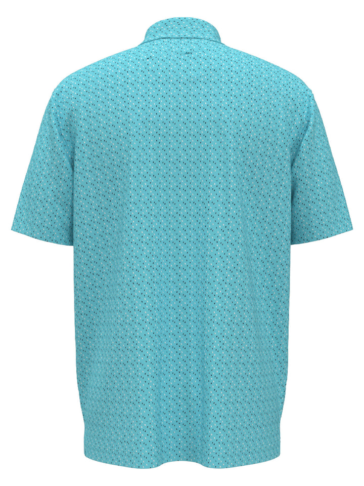Men's All-Over Score Card Print Golf Polo
