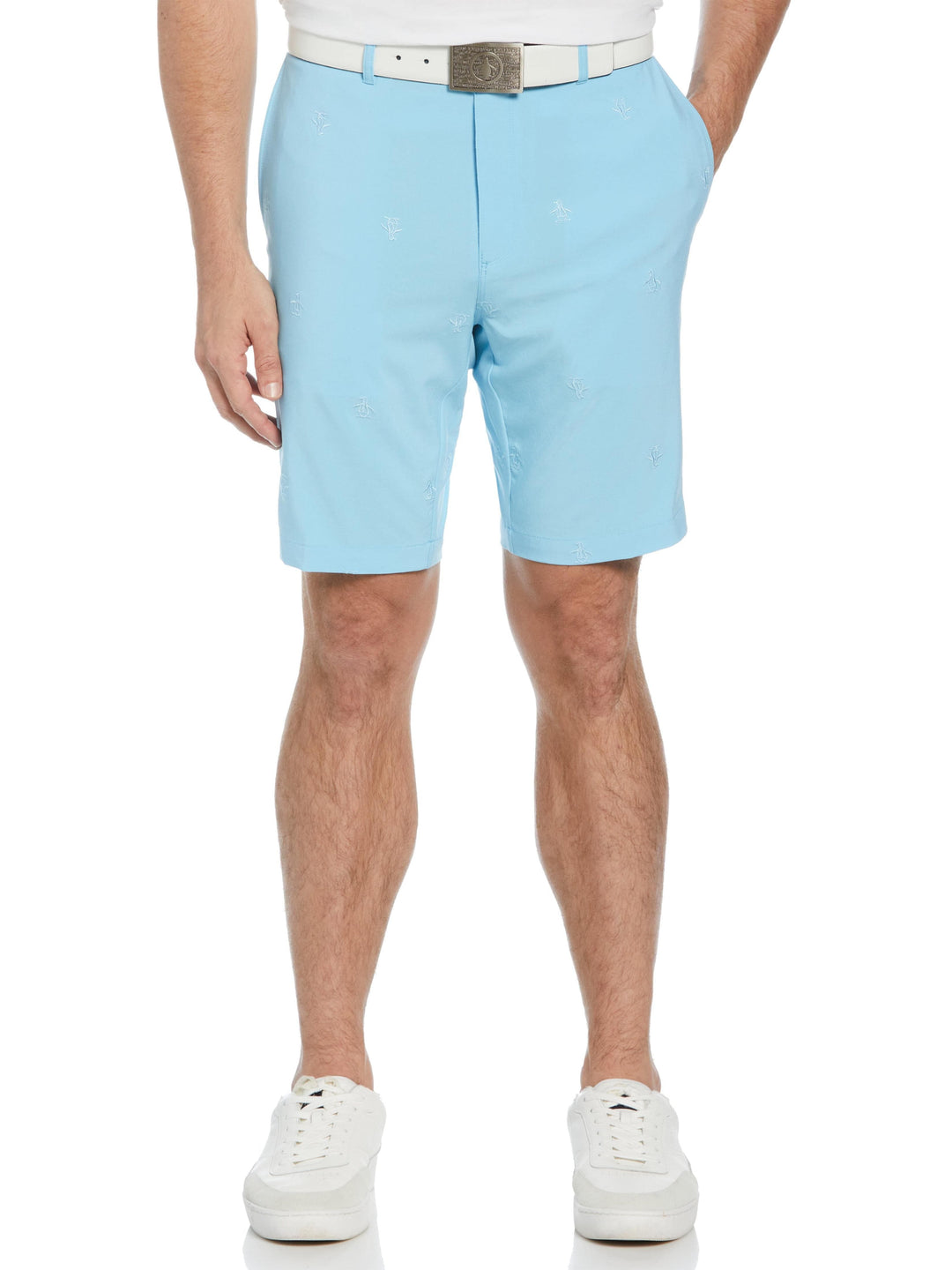 Men's Allover Embroidered Pete 9" Golf Short