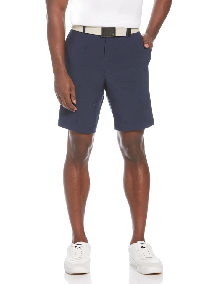 Men's Allover Embroidered Pete 9" Golf Short