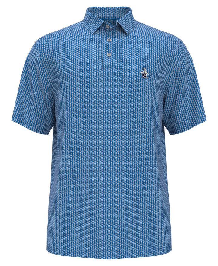 Allover Pete Print Short Sleeve Golf Polo Shirt (Cloisonne) 