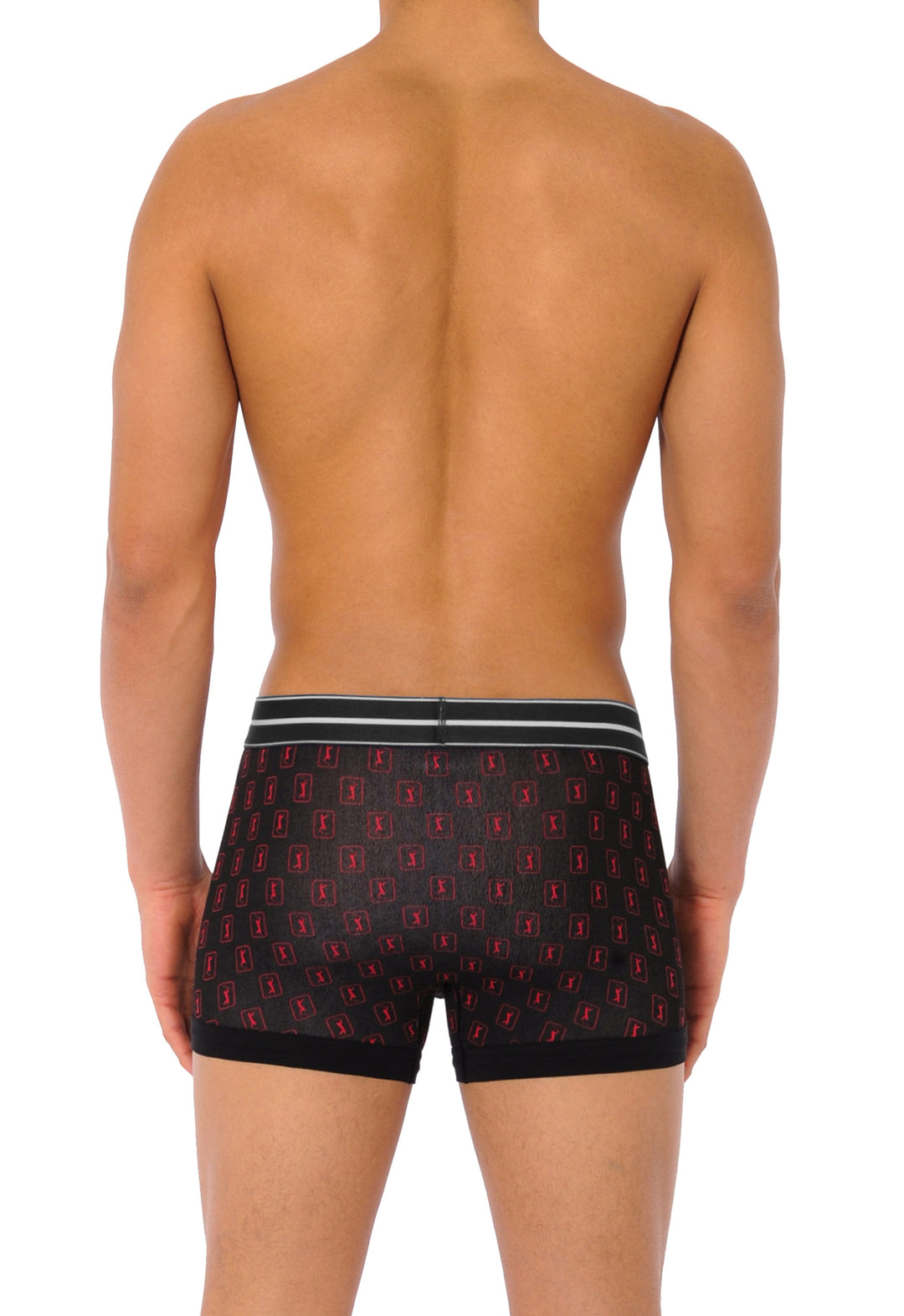 Allover Printed Boxer Brief Underwear (Caviar) 