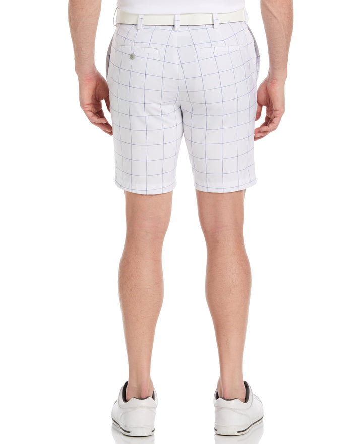 Americana Space Dye Print 9" Golf Short (Bright White) 