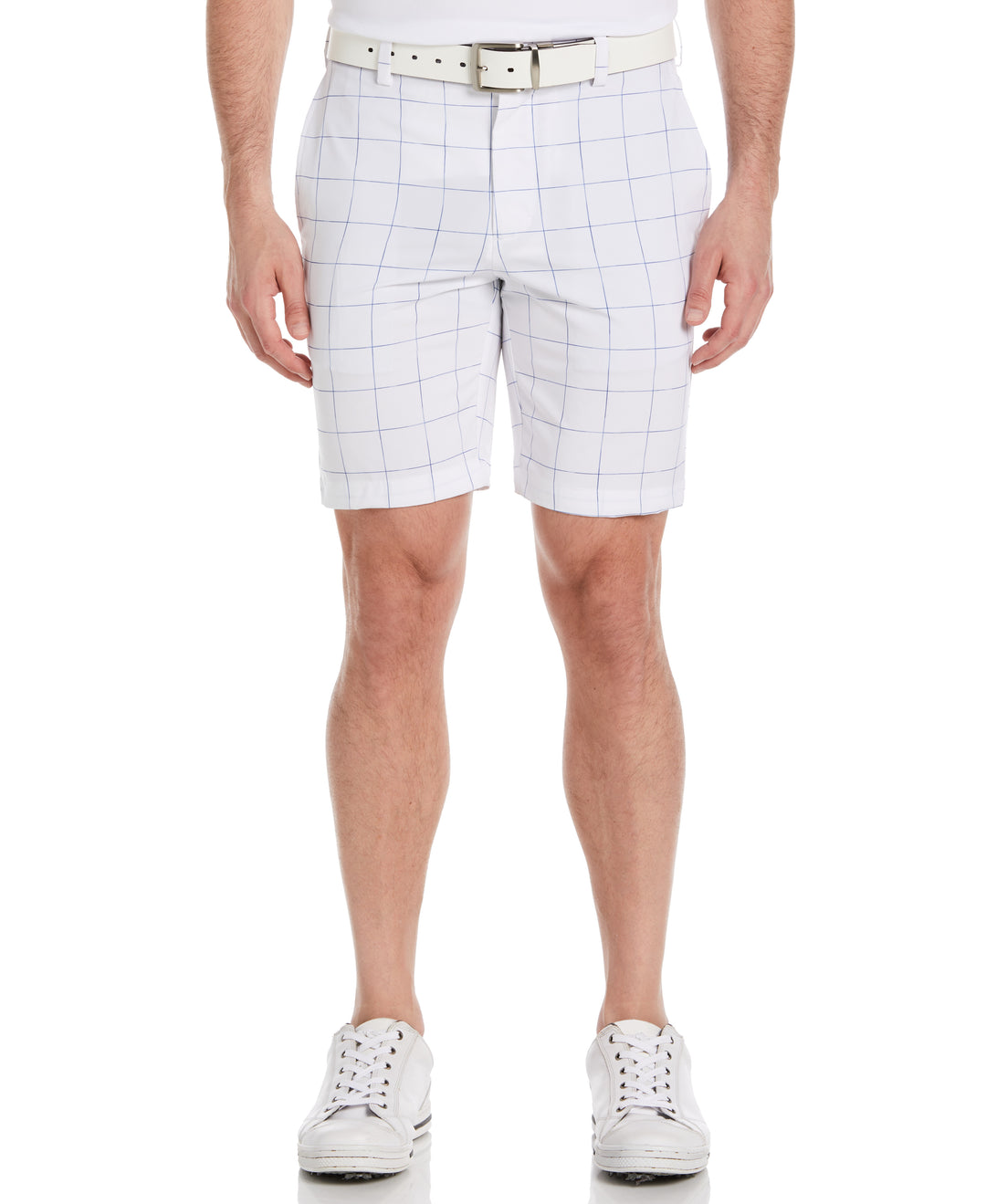 Americana Space Dye Print 9" Golf Short (Bright White) 