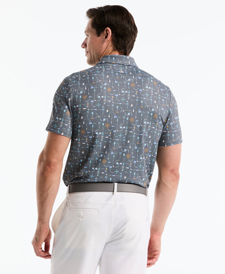 Men's Beer Pong Geo Print Polo