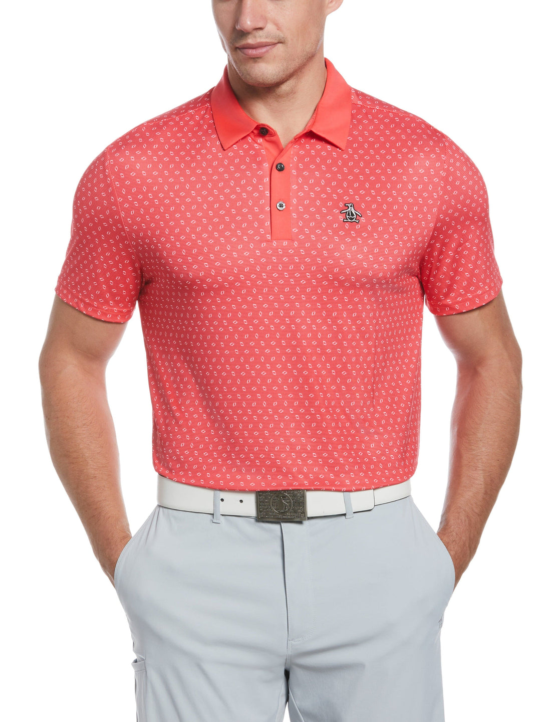 Men's Bow Tie Print Golf Polo