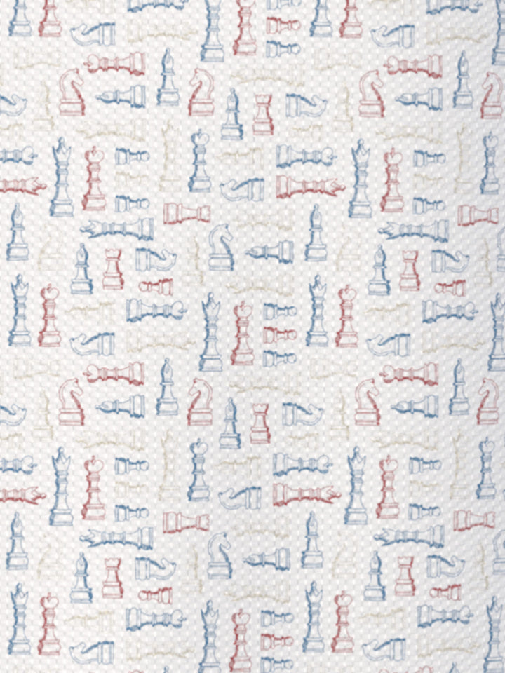 Men's Chess Piece Print Polo