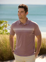 Men's Chest Stripe Golf Polo