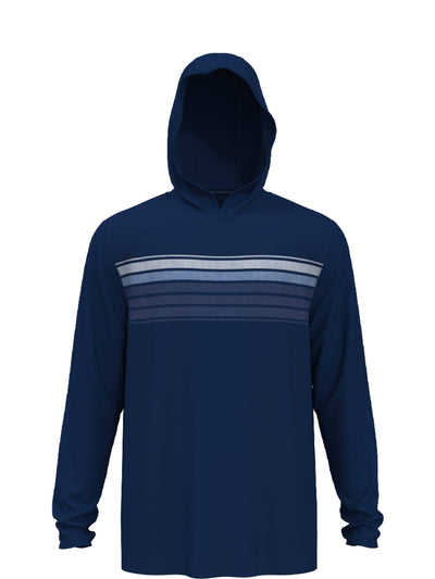 Men's Chest Stripe Printed Hoodie