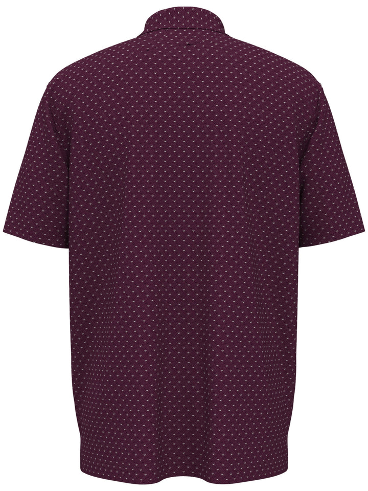 Men's Chevron Print Golf Polo Shirt