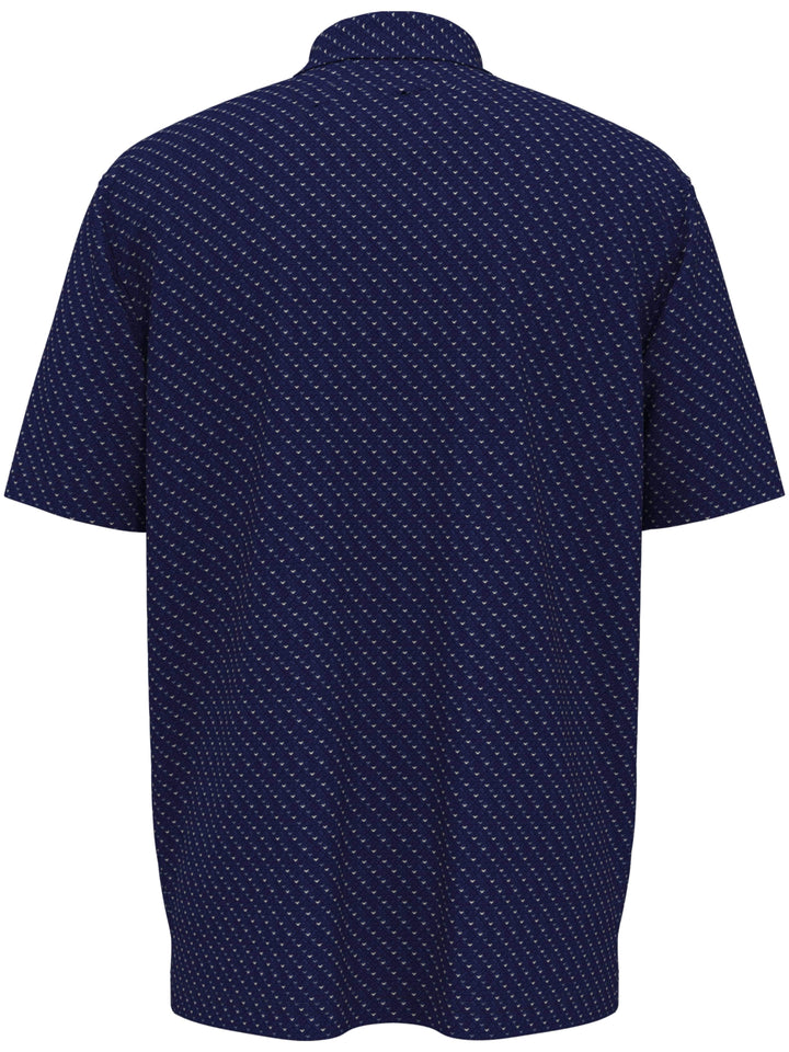 Men's Chevron Print Golf Polo Shirt