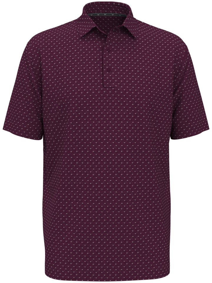 Men's Chevron Print Golf Polo Shirt