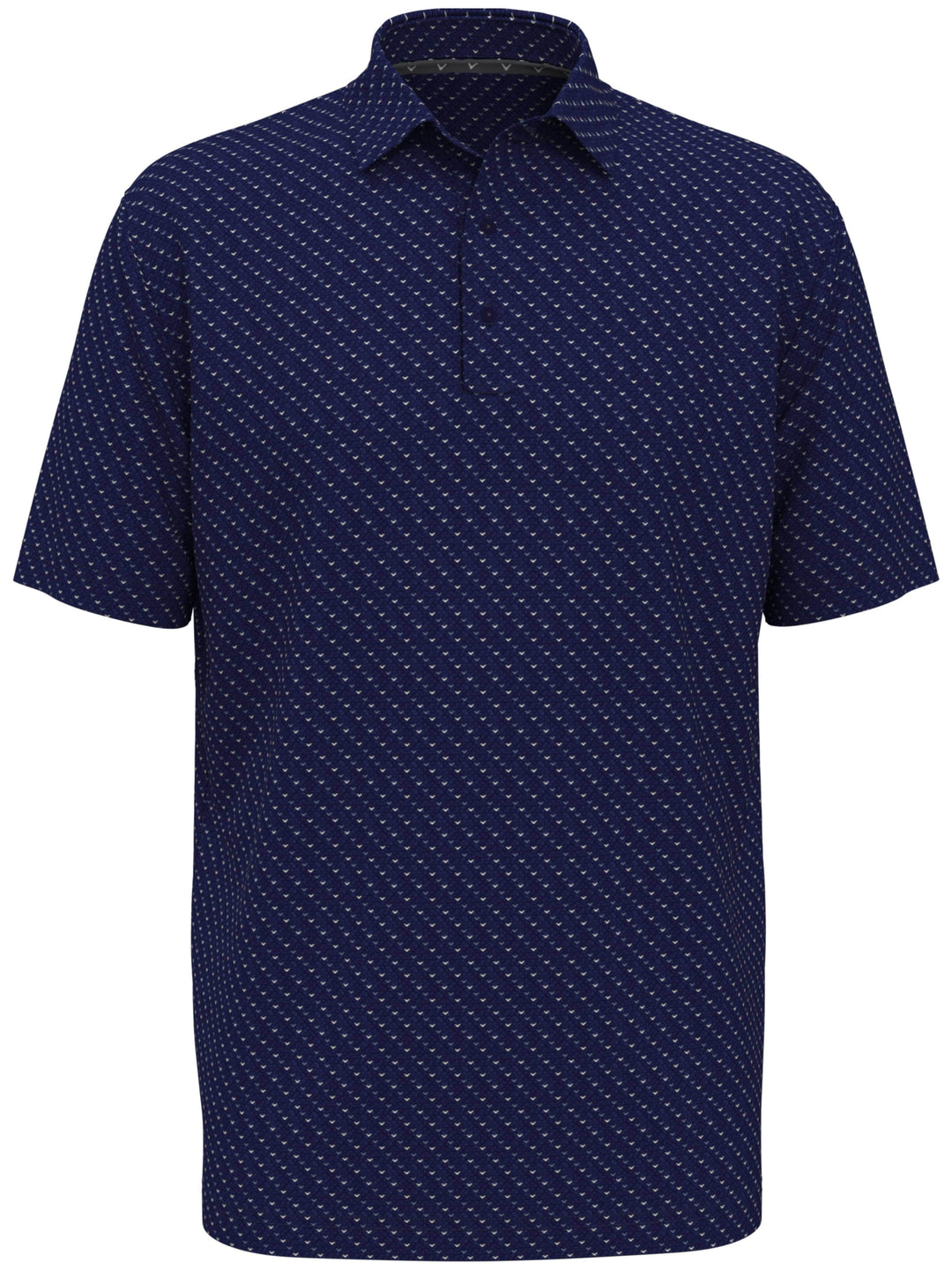 Men's Chevron Print Golf Polo Shirt