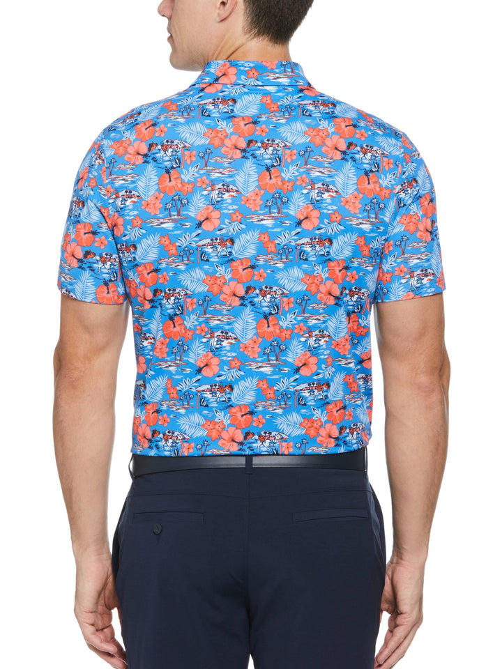 Men's Chi Chi Allover Floral Print Polo