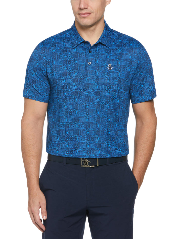 Men's Chi Chi Allover Tribal Print Polo