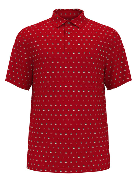 Men's Christmas Print Golf Polo