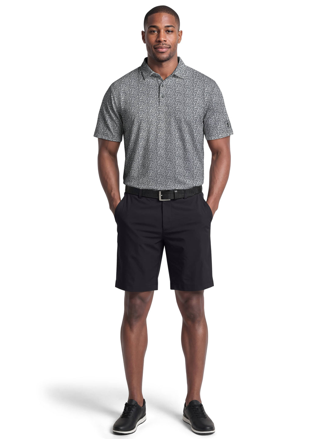 Men's Classic Floral Confetti Print Polo