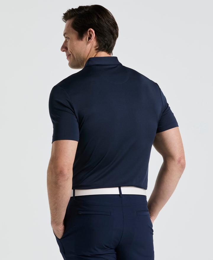 Cocktail Print Golf Polo (Black Iris) 