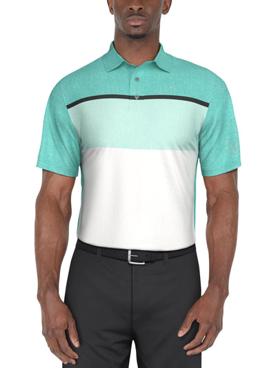 Color Block Golf Polo (Scuba Blue) 