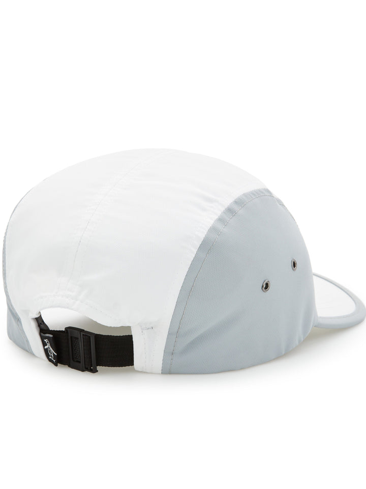 Color Blocked Panel Golf Cap  (Bright White) 