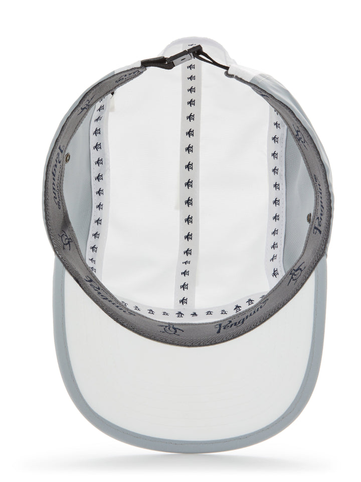 Color Blocked Panel Golf Cap  (Bright White) 