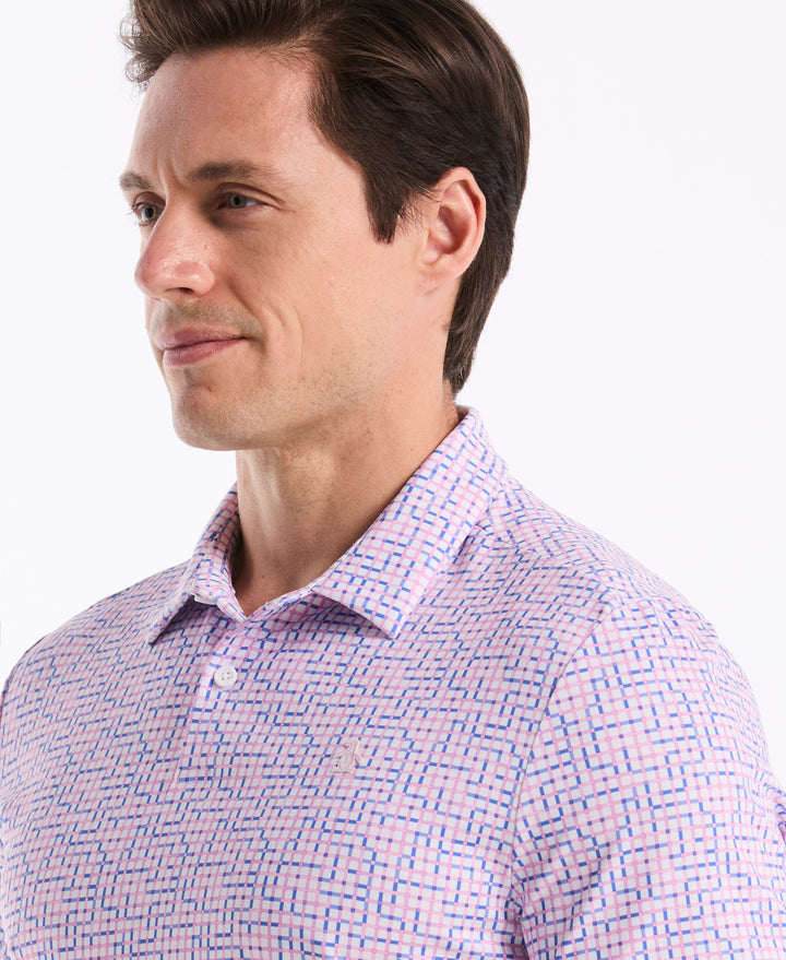 Color Theory Gingham Golf Polo (Pirouette) 