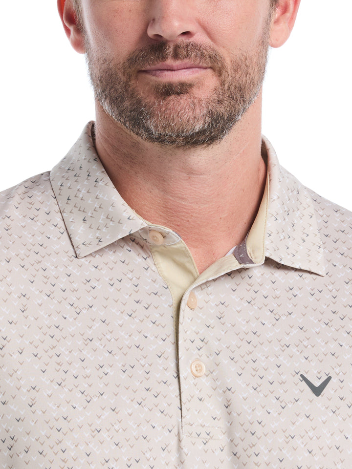 Men's Confetti Chevron All Over Polo